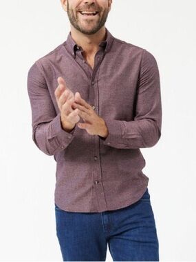 Ash & Erie Brushed Shirt Men’s Long Sleeve Button down Casual Office.    Sk13